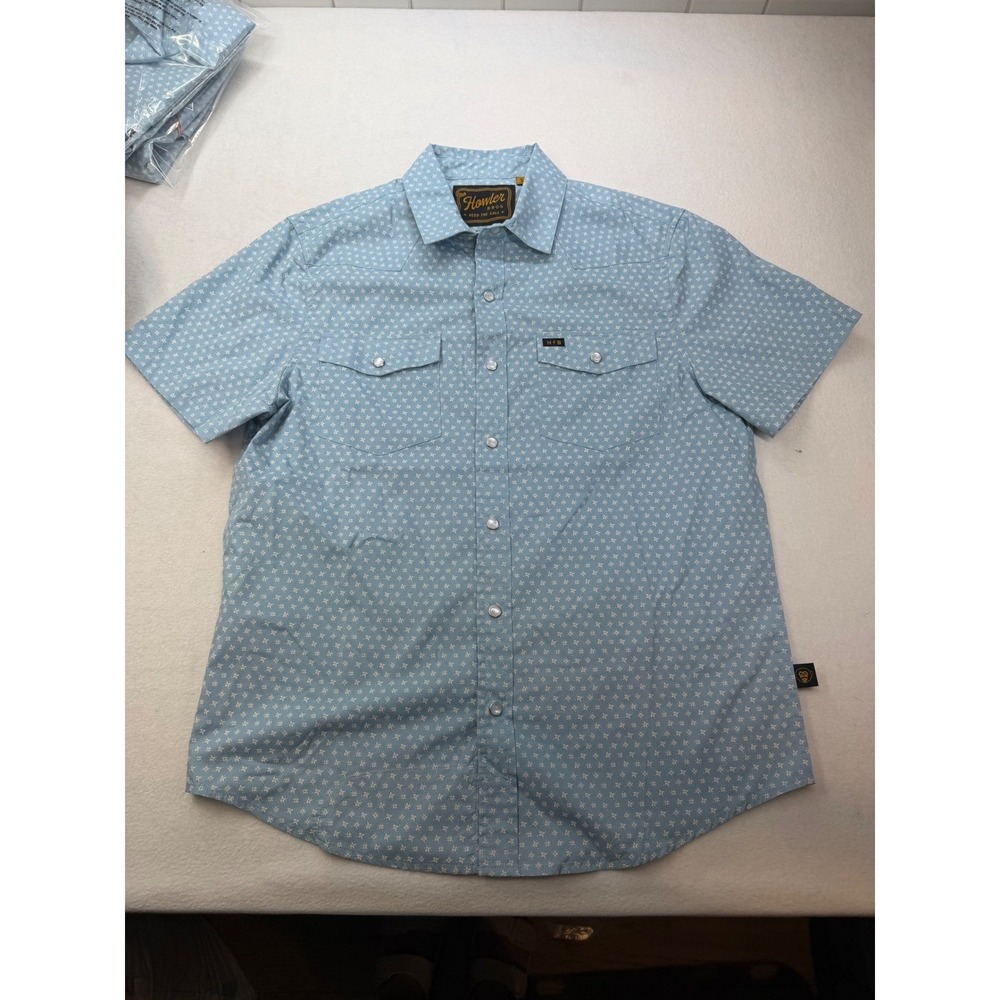 Howler Brothers Mens H Bar B SnapShirt Lockhart Floral Pool Blue Size XL NWOT - Picture 3 of 8